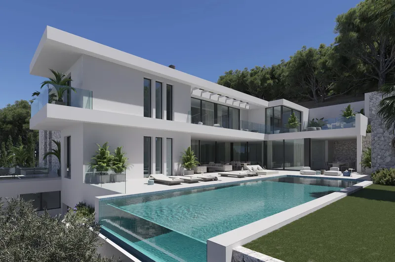 Exclusive Plot with Approved Luxury Villa Project in Son Vida — photo 1