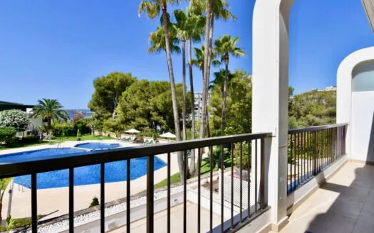 Fabulous apartment in one of the most exclusive communities in Puerto Portals with sea and pool views and large south facing terrace – For Sale — photo 1