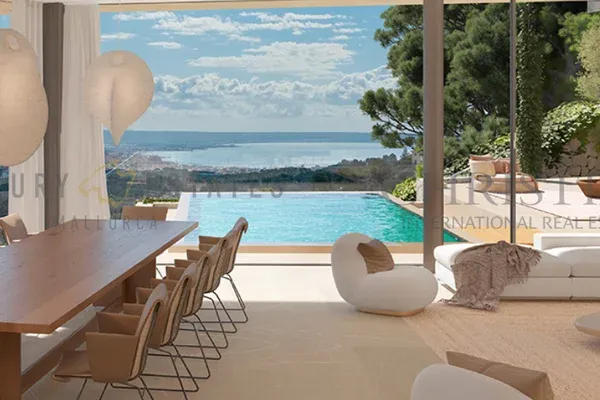 Large plot in Son Vida with sea views with building project — photo 1