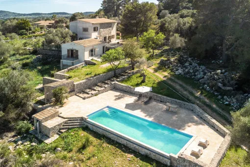 Arta, beautiful finca with sea views and pool as well as guest house near Arta — photo 5