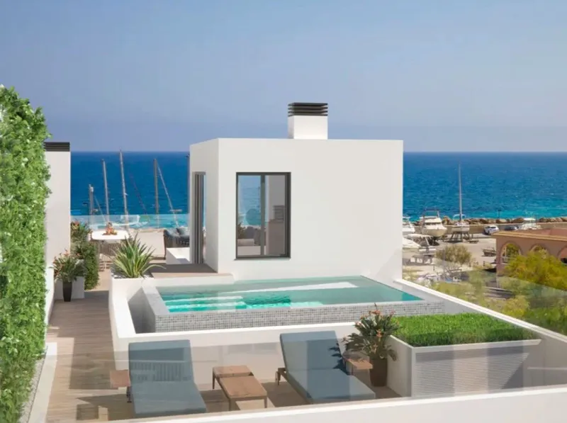Exclusive duplex penthouse facing the sea with private pool in Can Picafort — photo 5
