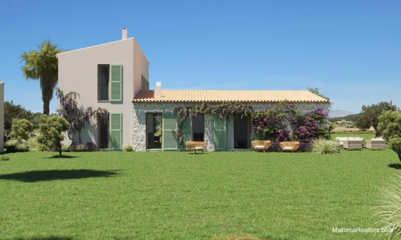 The ‘L’ shaped house in Sineu with swimming pool and garage — photo 2