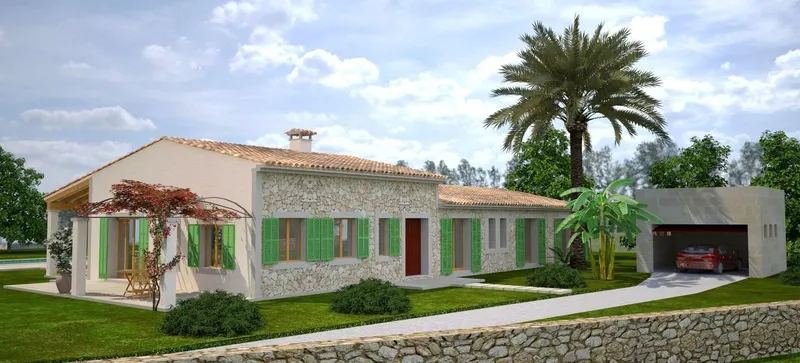 Single-storey finca new-build in Campos with pool — photo 2