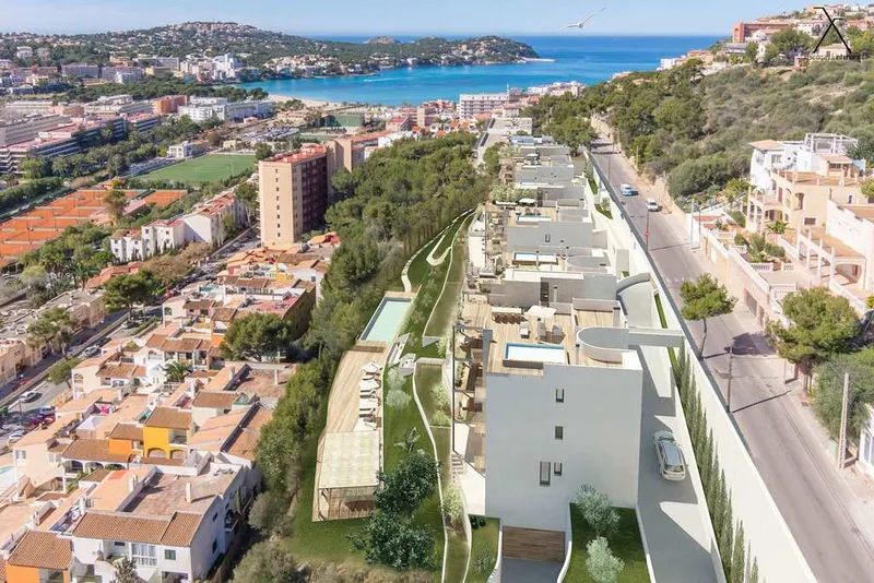 Brand new apartment in Santa Ponça with 4 bedrooms, 3 bathrooms, balcony, parking, pool, gardens — photo 3