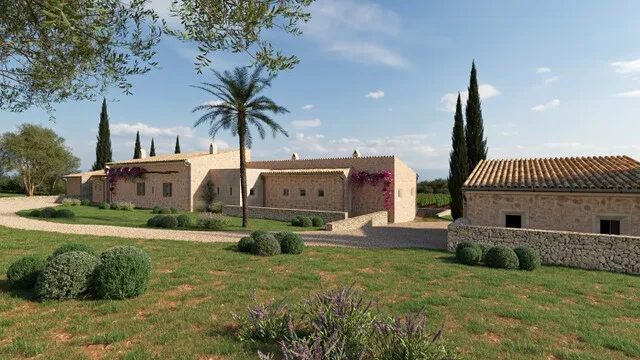 Countryside plot with finca project for sale in Montuïri, Central Mallorca — photo 3
