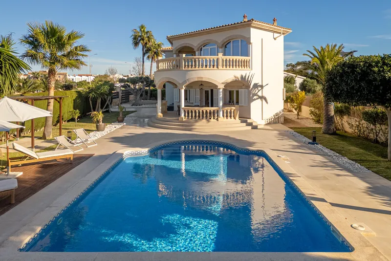 Villa in Sa Torre - View of the house with pool — photo 1