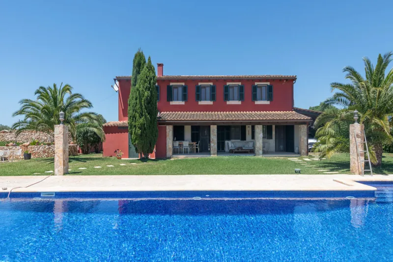 Beautiful finca with large pool and tennis court in Campos, Mallorca — photo 7
