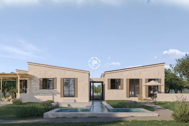 Country home for sale in Campanet, newly built with pool, large plot and architectural design — photo 1