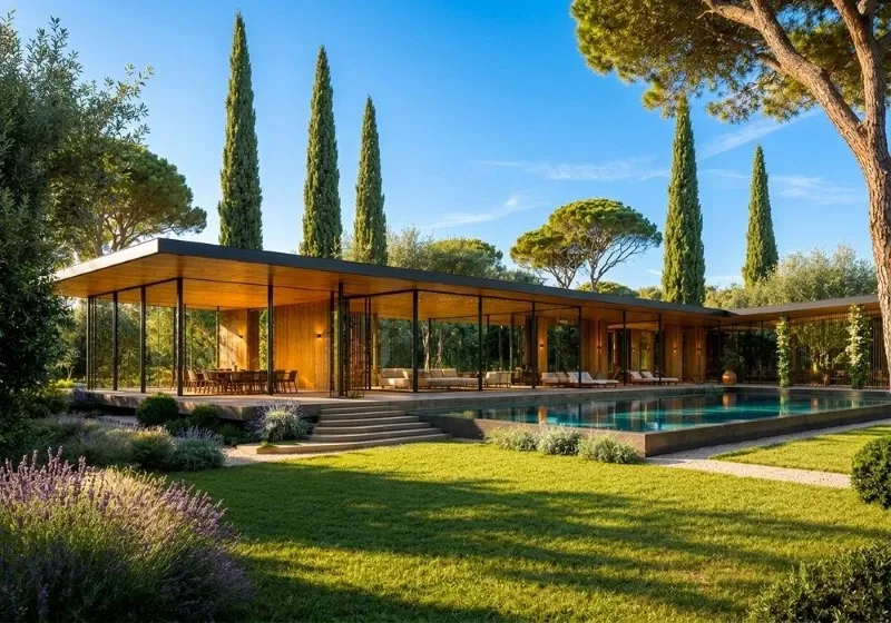 Iconic glass villa in a private park in Son Vida — photo 1