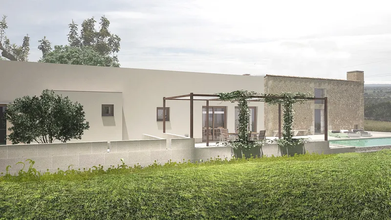 V672 – Beautiful under construction finca with unique views of the landscape in Manacor — photo 11