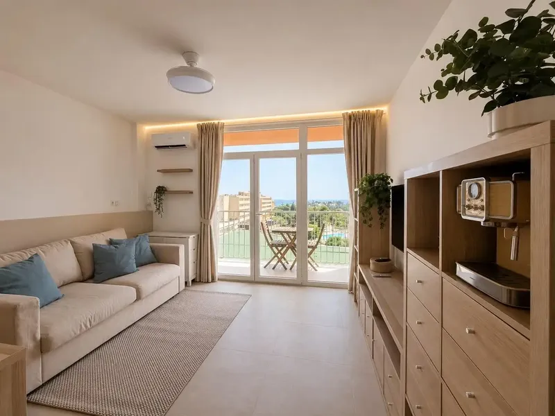 INMOPROPIEDAD presenta este atractivo apartamento en Calas de Mallorca, completamente reformado y listo para entrar a vivir, situado en un e — photo 1