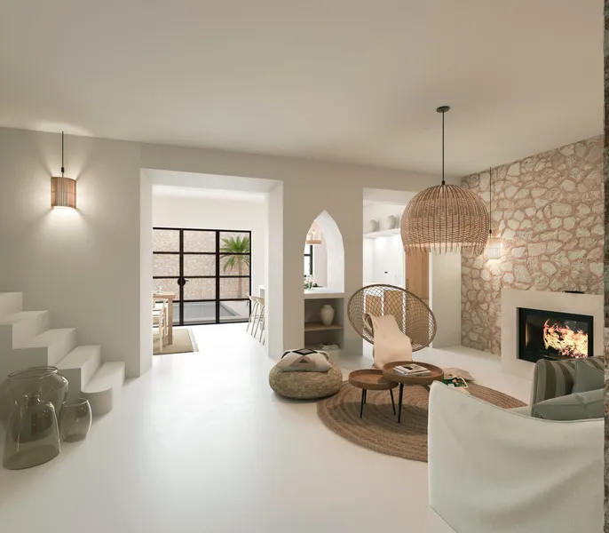Stylish village house with pool — photo 2