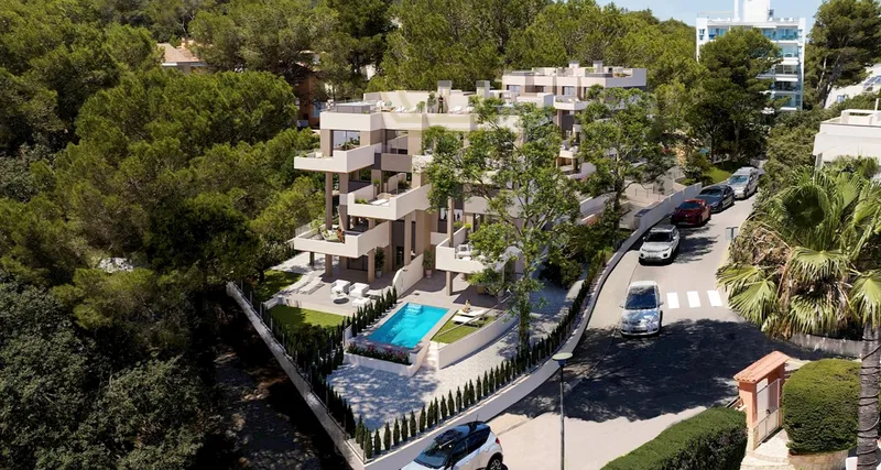 Beautiful garden apartment in a new development on the beach of Canyamal in Mallorca — photo 1