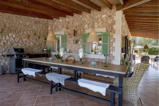 Campos, romantic natural stone finca with pool and holiday rental license between Santanyi and Campos — photo 7