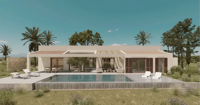 Cas Concos top quality plot for sale with private pool and various terraces — photo 1