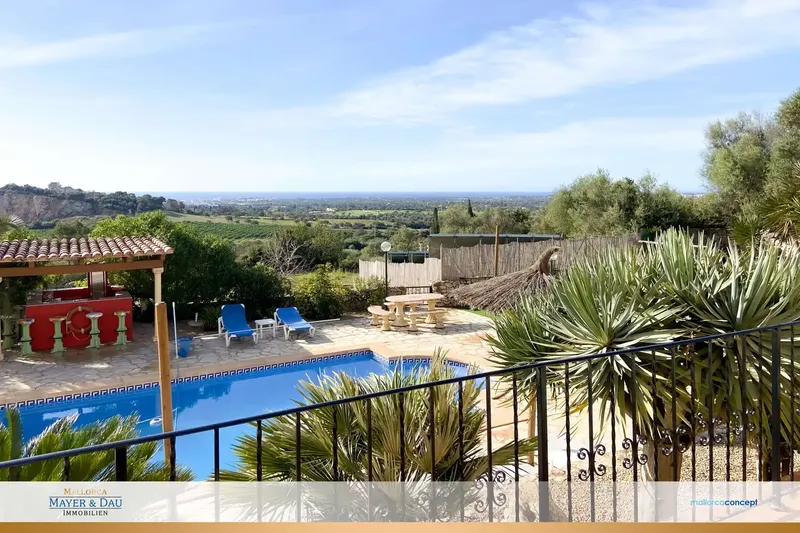 Spectacular finca with sea views and holiday rental license between Son Carrió and Cala Millor — photo 1