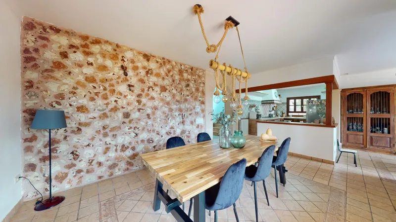 Modernized rustic-style single-family home with pool in Pòrtol — photo 11