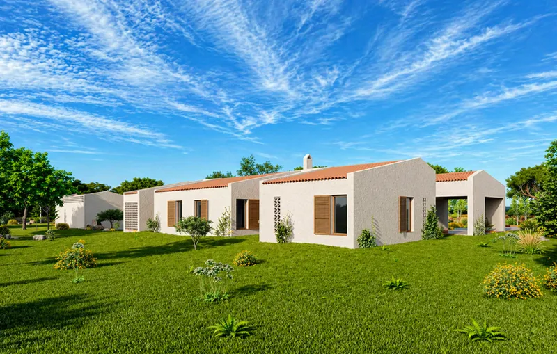 Plot with project to build a finca in Ses Salines Mas — photo 4