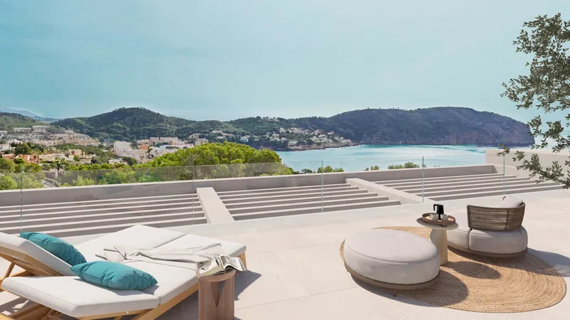 Luxury villa for sale in Camp de Mar with fantastic ocean views — photo 1