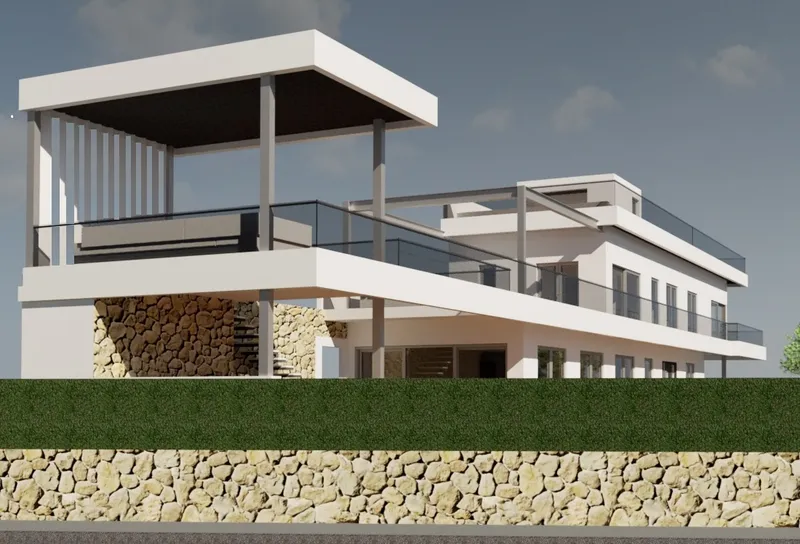 Plot for sale in Santanyi with approved sea view building project & building permit on "stand by" — photo 2