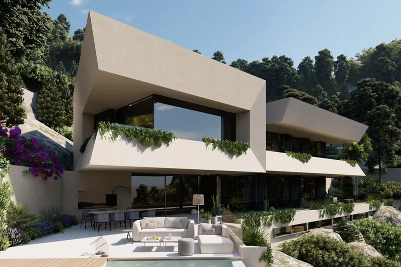 Plot in Son Vida - Preliminary project for a modern villa — photo 5
