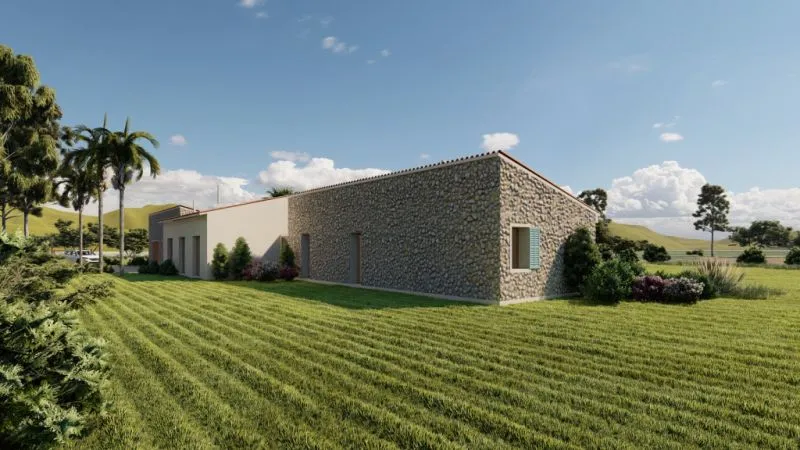 Sant Joan / Petra: Rural plot with building permit for a finca for sale — photo 2