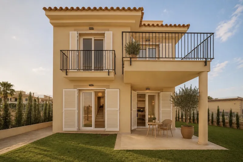 Modern detached house near Es Trenc with private garden and communal pool — photo 1