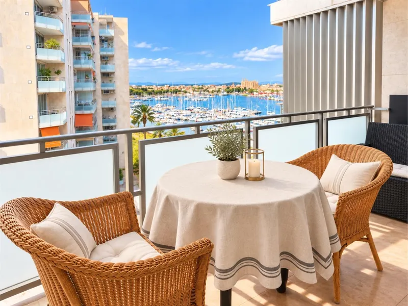 Piso con terraza y vistas al puerto en el Paseo Marítimo de Palma — photo 1