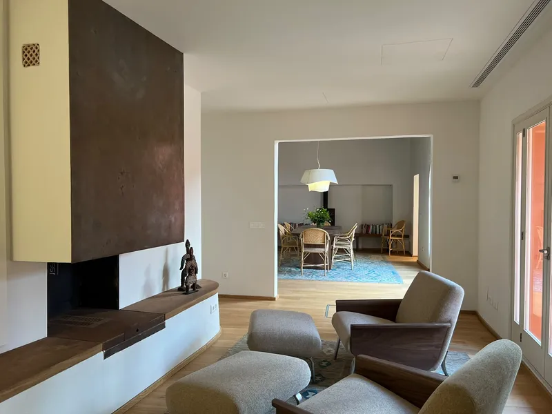 Townhouse in Felanitx - View into patio with pool — photo 5