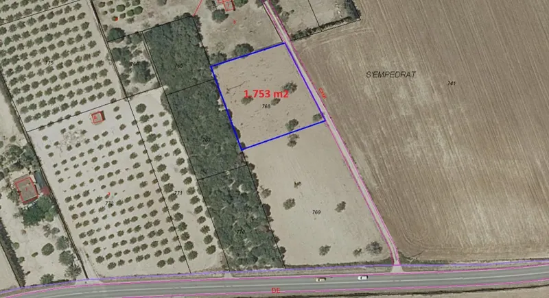Rustic plot of 1,753 m² near Porreres — photo 3