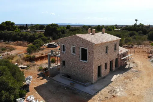 Ses Salines, beautiful new build finca in shell construction near Ses Salines — photo 9