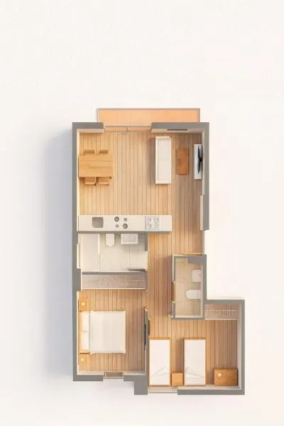 Flat in Palma de Mallorca (Pere Garau) with 61 m², 2 bedrooms, 1 bathroom — photo 4