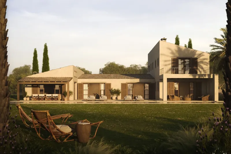 Finca plot with building permit, walking distance to Es Llombards village — photo 1