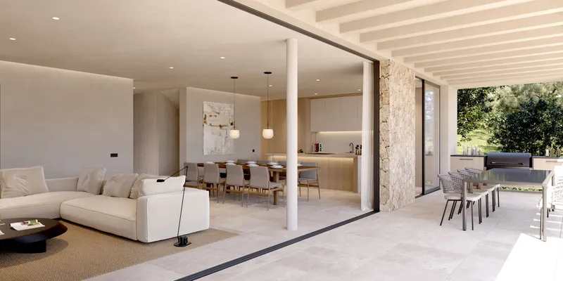 Villa in Cas Catala - House View with Pool — photo 5