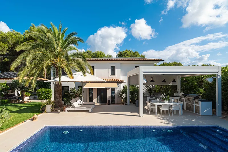 Private eco villa with hammam, jacuzzi and guest apartment in Santa Ponsa Mas — photo 1