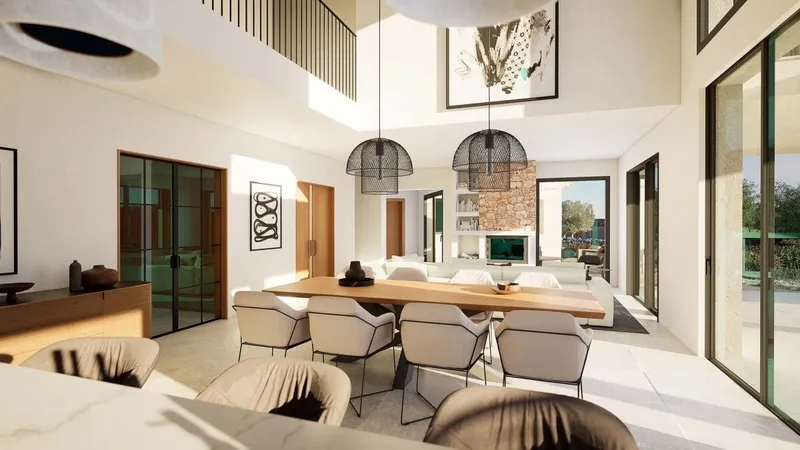Project of luxurious and modern country house built on a plot a few minutes from the [...] — photo 4