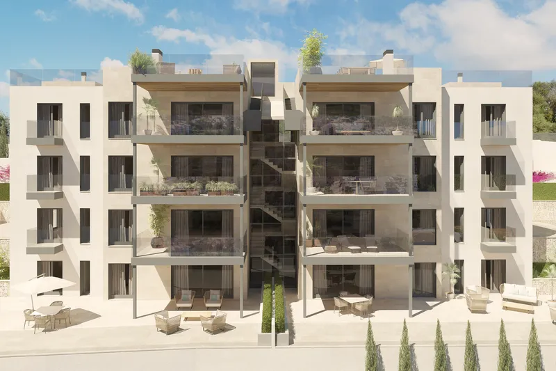 Luxury penthouse in Santa Ponsa with private pool terrace and partial sea views — photo 12