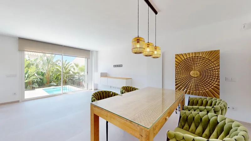 New semi-detached chalet with 4 bedrooms on two floors with private pool in Sa Cabaneta — photo 4