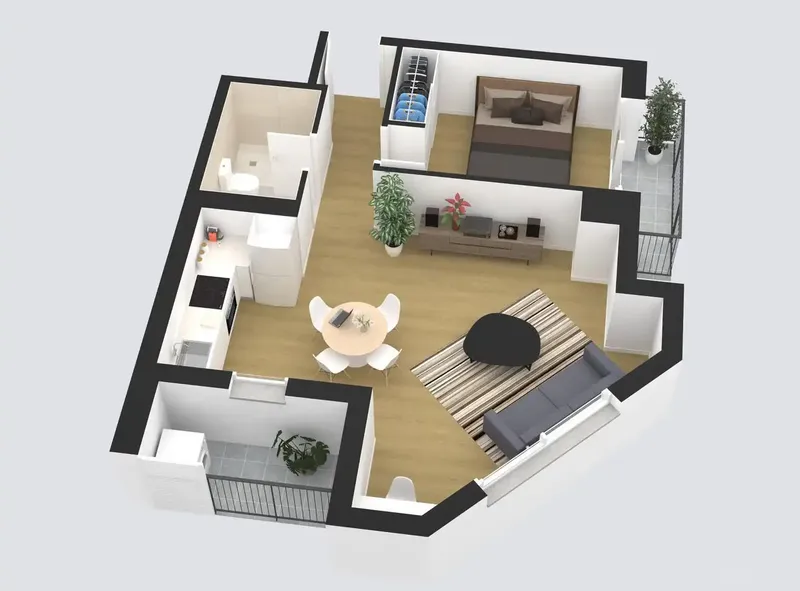One-bedroom new-build apartment on Calle Aragón / El Vivero — photo 8
