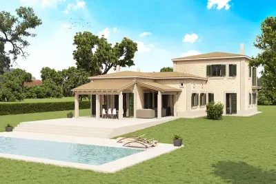 Natural stone villa in Son Macia — photo 1