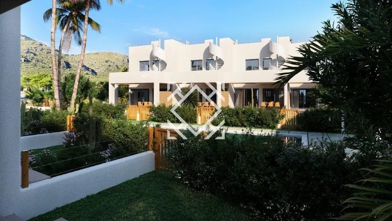 New development of semi-detached houses with garden and pool in Puerto de Alcudia, Mallorca — photo 5