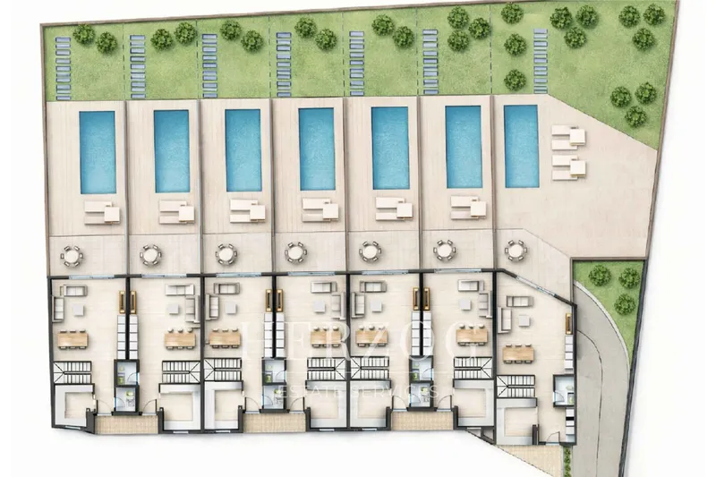 Four urban building plots for sale in central Moscari — photo 4