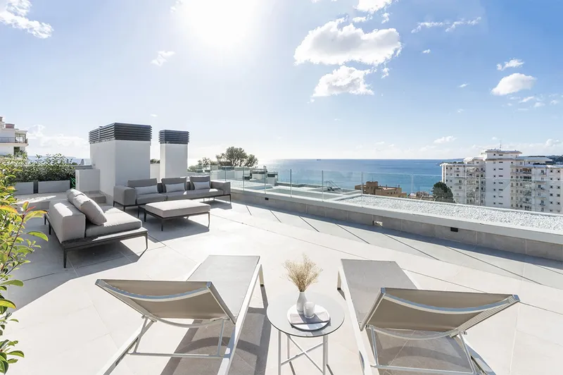 Exclusive penthouse with panoramic sea views in Cala Mayor — photo 1