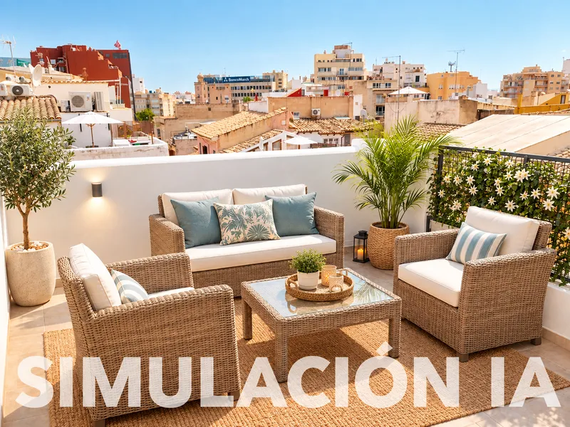 Palma Old Town: Renovated apartment with private terrace and optional underground parking space — photo 7