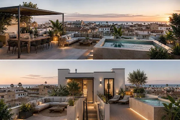 Renovation project with 3 apartments and 2 penthouses in Portixol - Investment — photo 3