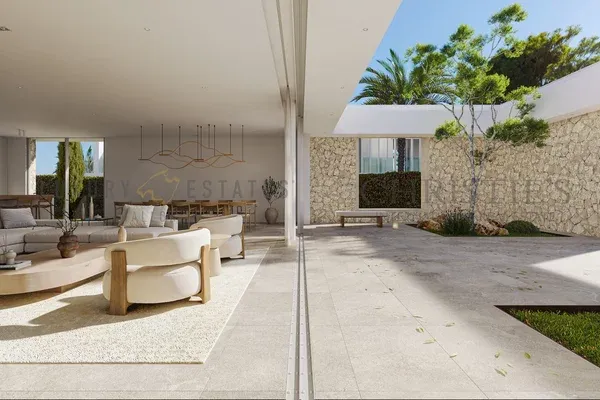 Modern newly built villa in Sol de Mallorca with large terraces and partial sea views — photo 5