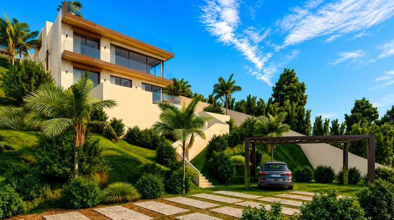 Plot with approved luxury villa project and sea views in Camp de Mar — photo 12