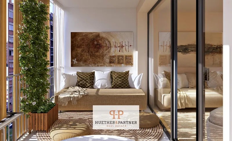New build penthouse with 3 bedrooms, parking space and terrace for sale — photo 6