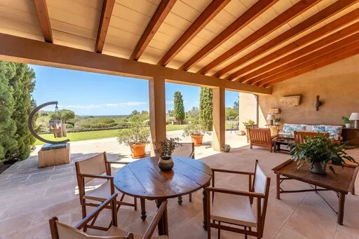 Villa de lujo en alquiler en Campos con piscina, amplias terrazas y vistas a Cabrera — photo 3