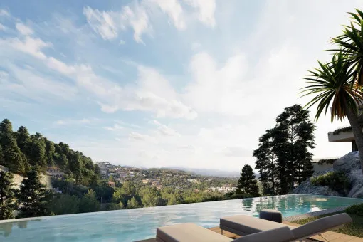 Son Vida, project in Son Vida with a flat plot and partial sea views — photo 2
